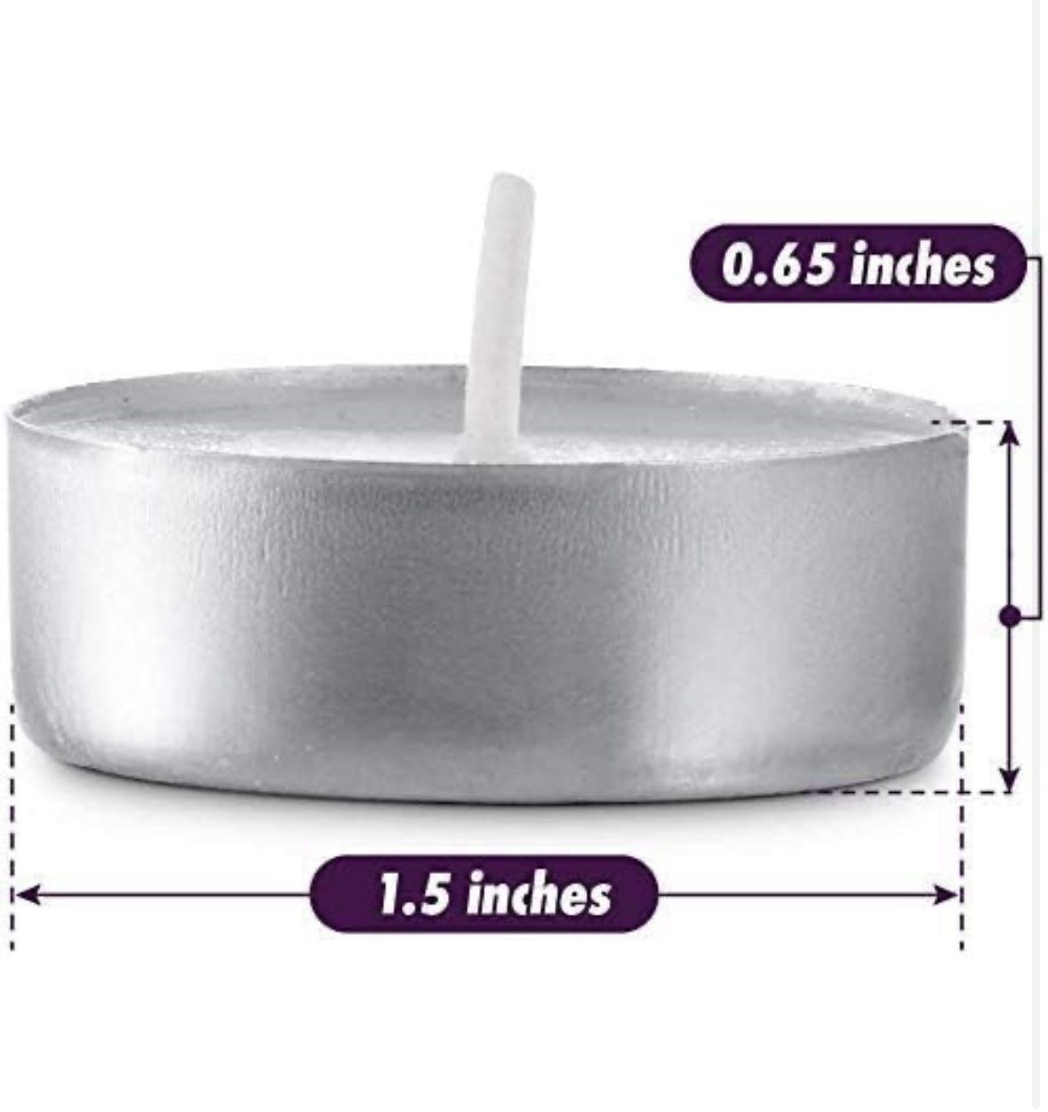 White Smokeless Unscented TeaLight Candles for Diwali, Christmas, Home Decoration (Pack of 50/100 Pcs - White Candles)