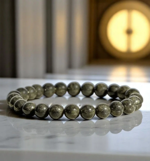 Raw Pyrite Bracelet – Prosperity Meets Protection