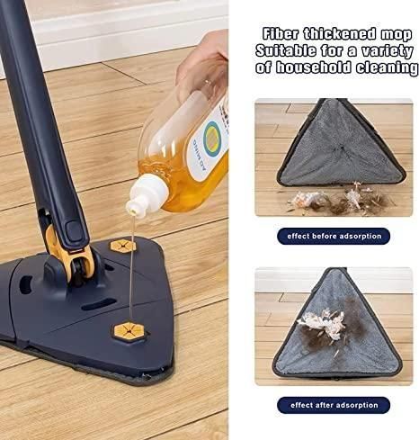 Triangle Cleaning Mop with Stainless Steel Handle