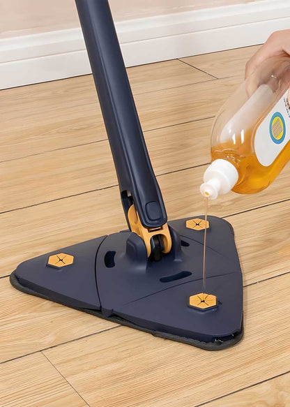 Triangle Cleaning Mop with Stainless Steel Handle