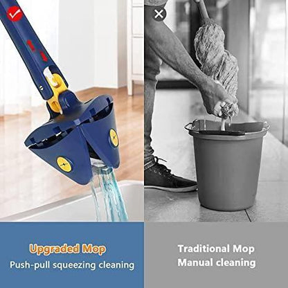 Triangle Cleaning Mop with Stainless Steel Handle