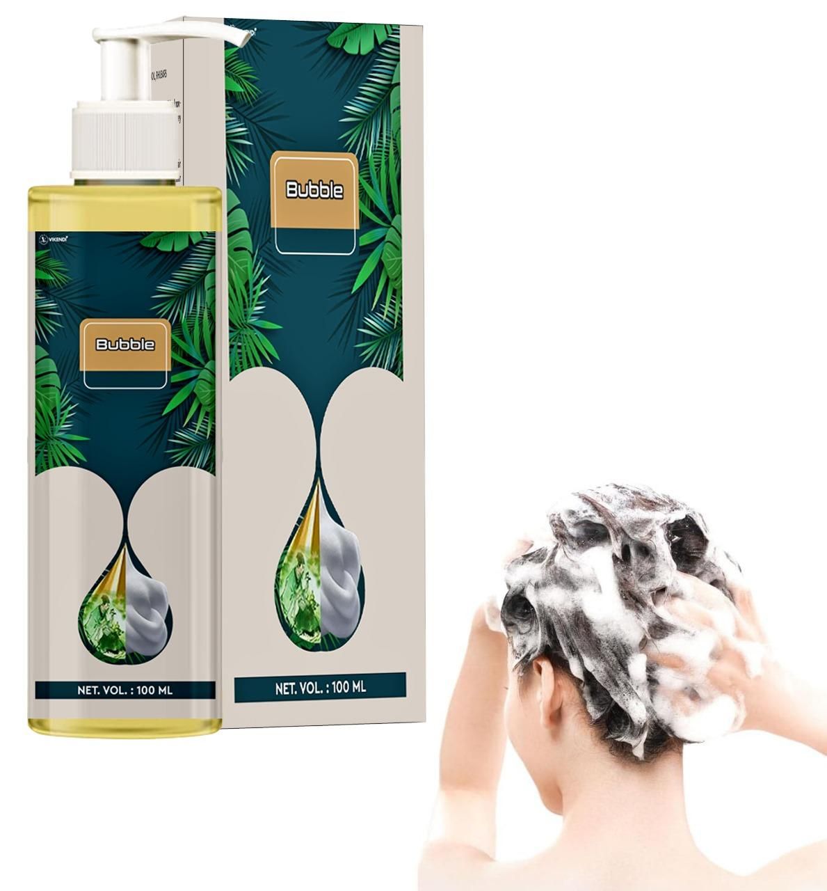 Natural Plant Bubble Hair Dye (Black Dye) 100ML