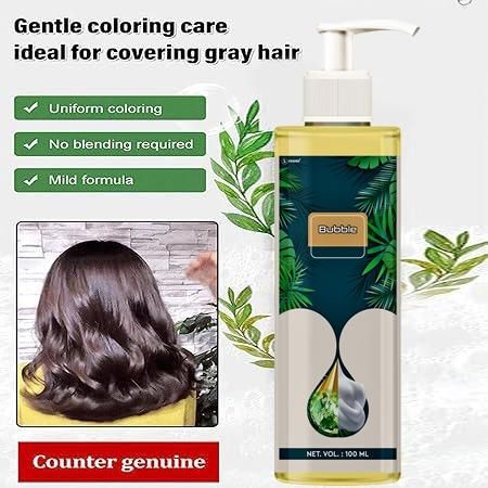 Natural Plant Bubble Hair Dye (Black Dye) 100ML