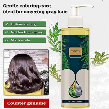 Natural Plant Bubble Hair Dye (Black Dye) 100ML