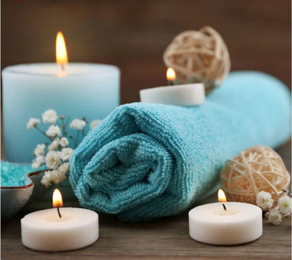 White Smokeless Unscented TeaLight Candles for Diwali, Christmas, Home Decoration (Pack of 50/100 Pcs - White Candles)