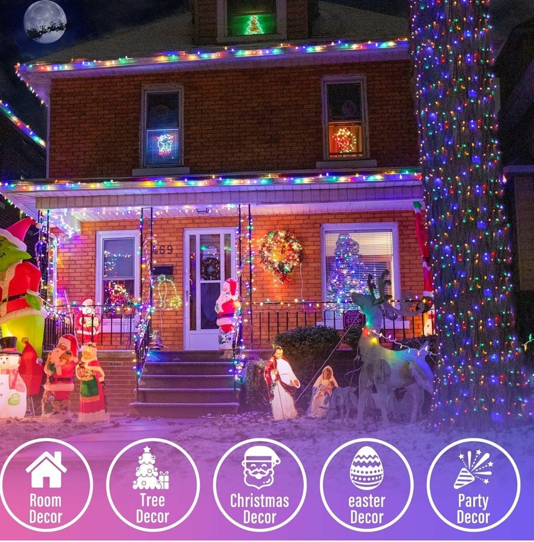 20 Meter LED Christmas Fairy Lights – Multicolor String Lights for Tree & Home Décor | Made in India