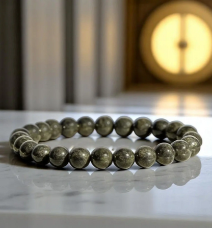 Raw Pyrite Bracelet – Prosperity Meets Protection
